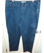 Just My Size Womens  Jeans Size 24W Blue Solid Straight Leg  W 42I 30R 12 - $18.69