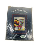 Temptations Long Stitch Kit Vintage Up And Away Wall Hanging 14&quot; Hot Air... - £29.45 GBP