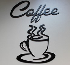Coffe Metal Art Set Satin Black Painted Finish - $445.43 MXN