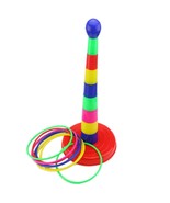 18&quot; Colorful Plastic Sport Ring Toss Game Set For Kids - £15.68 GBP