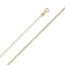 Genuine 14k Yellow Gold 0.5mm Thin Box Chain Necklace 16&quot; 18&quot; 20&quot; 22&quot; - $2,467.61 MXN+