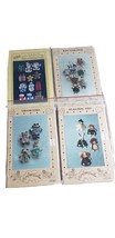 Lot Of 4 Assorted Vintage PINS  Craft Patterns 1990s Animals, Christmas,... - $7.91