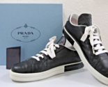 Prada Milano Calzature Donna Black Leather Sneakers 1E2751 EU 41 US 11 - £275.32 GBP