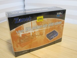Zonet ZPS1000 1 Port Pocket Size Print Server USB1.1 Compliant 10/100 RJ45 - $46.74