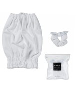 Conair Hair Towel and Scrunchie Set Basik Edition White Microfiber - £10.16 GBP