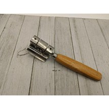 A&amp;J Wood Handle 7&quot; Knife Sharpener Pull Through Vintage - £10.40 GBP