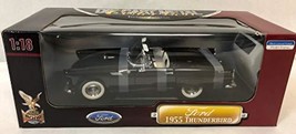 Road Signature Deluxe Edition 1955 Ford Thunderbird - Black w/White Hard-top Con - £55.35 GBP