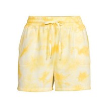 Time and Tru Women’s Coordinating Super Soft Fleece Shorts Yellow Size M... - £15.06 GBP