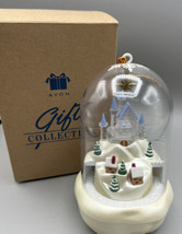 Ornament Avon Santa&#39;s Magical Castle We&#39;re Wishing You a Merry Christmas Battery - £9.72 GBP