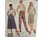 1987 McCalls 2930 Sewing Pattern Misses Skirt Pants Shorts Size 10-12-14... - $7.97