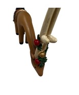 Vintage Reindeer, Christmas Decoration 7&quot; Mantle Shelf Decor  Holiday Santa - £17.55 GBP