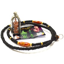 Thai Jewelry Amulet Necklace Guwen Noy Royraan Maha Chok Mahalaab Pendant - $78.88