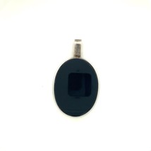 Vintage Sterling Signed KK Kunis Koru Kalevala Finland Black Onyx Stone Pendant - £136.23 GBP