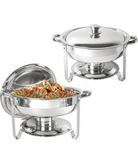 IMACONE Chafing Dish Buffet Set of 2 Pack, 5QT Round Stainless Steel Cha... - €87,28 EUR