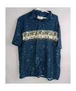 Island Shores Men&#39;s Hawaiian Casual Shirt With Drinks On The Beach Desig... - €14,55 EUR