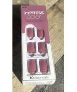 30 Nails Press On Manicure COLOR 005 PETAL PINK NO GLUE NEEDED By Kiss I... - $10.09 CAD