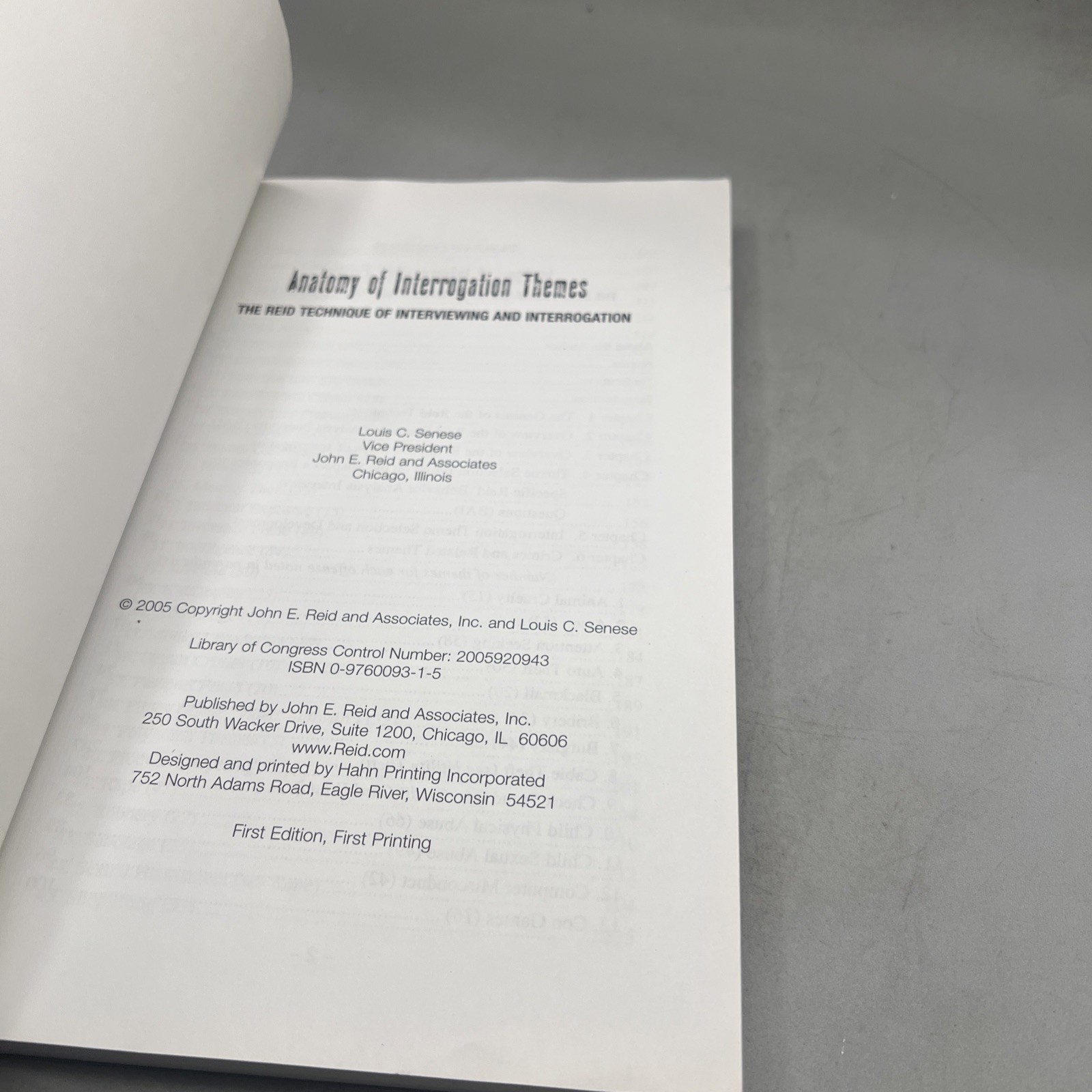 Anatomy of Interrogation Themes : The Reid Technique of Interview Item image 5