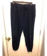 J Crew Slim French Terry Jogger Sweatpant Mens SZ XL Blue Inseam 30&quot; - $203.50 MXN
