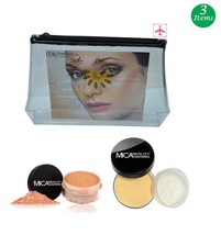 MicaBeauty Full Size Foundation MF2 Sandstone+Face &amp; Body Bronzer+Cosmet... - $52.00