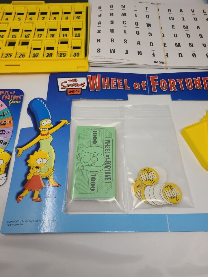 The Simpsons Deluxe Wheel of Fortune Game (Tin Box) Item image 4
