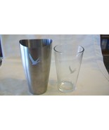 Grey Goose Vodka Metal Shaker Tin with Logo and Clear Pint Glass with Logo - $21.38