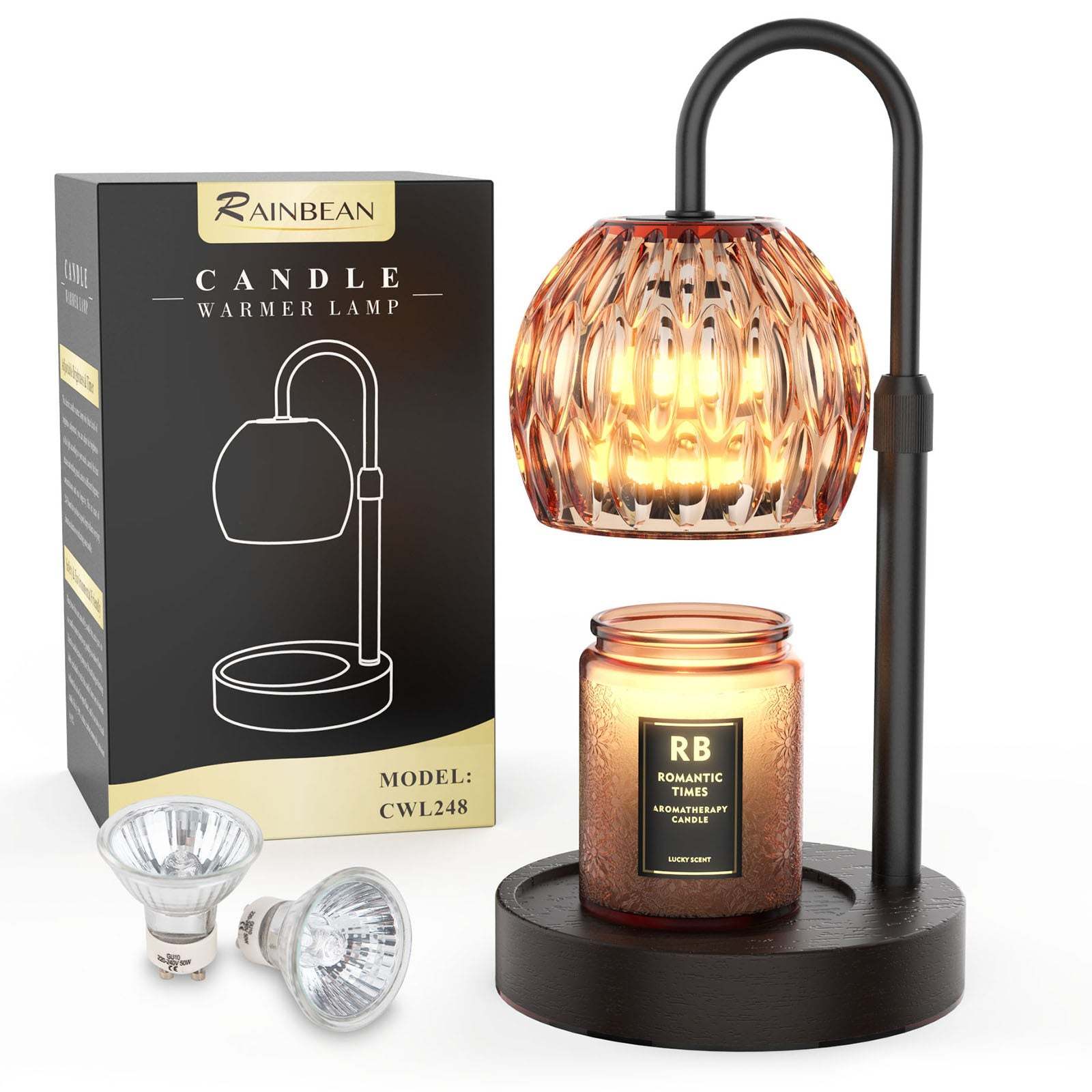 RAINBEAN Candle Warmer Lamp With Dimme Timer Adjustable Height,Electric Candle L - $269.90