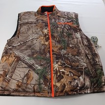 Earthletics Realtree Men's Brown Camo Reversible Black Sleeveless Jacket Vest XL image 12