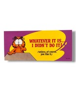 Vintage Garfield Poster 9&quot;x4&quot; Office Classroom Motivational Humor Jim Da... - £12.54 GBP