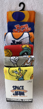 Space Jam 6 Pack Crew Socks Sz 8-12, Age 14+ Bugs Bunny Tweetie Marvin Taz New - $26.99