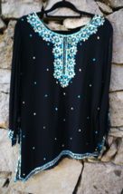 Indian Women Kurta Kurti Top Pakistani Bollywood Small Free Shipping Europe - £19.79 GBP