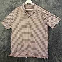 Peter Millar Shirt Mens Extra Large Striped Summer Comfort Golfer Perfor... - $12.63