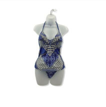 Kenneth Cole Womens Blue Multicolor Tankini Swimsuit Top and Bottom Size S - £30.01 GBP