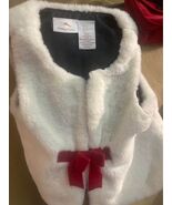 Tommy Bahama Girls Faux Fur Vest Ivory Size 5 Winter Dress Up - $17.21