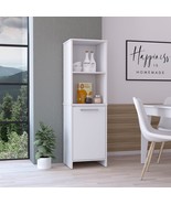 Danforth Pantry Cabinet, Single Door Cabinet, Four Shelves - $290.77 CAD