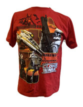 Star Wars mad engine The Clone Wars Red Kid T-Shirts 100% Cotton Short Sleeves L - £39.46 GBP