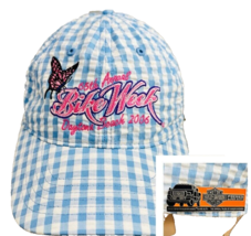 65 Annual Bike Week Daytona Beach Butterfly Baseball Cap Hat Harley Davidson Pin - £35.39 GBP