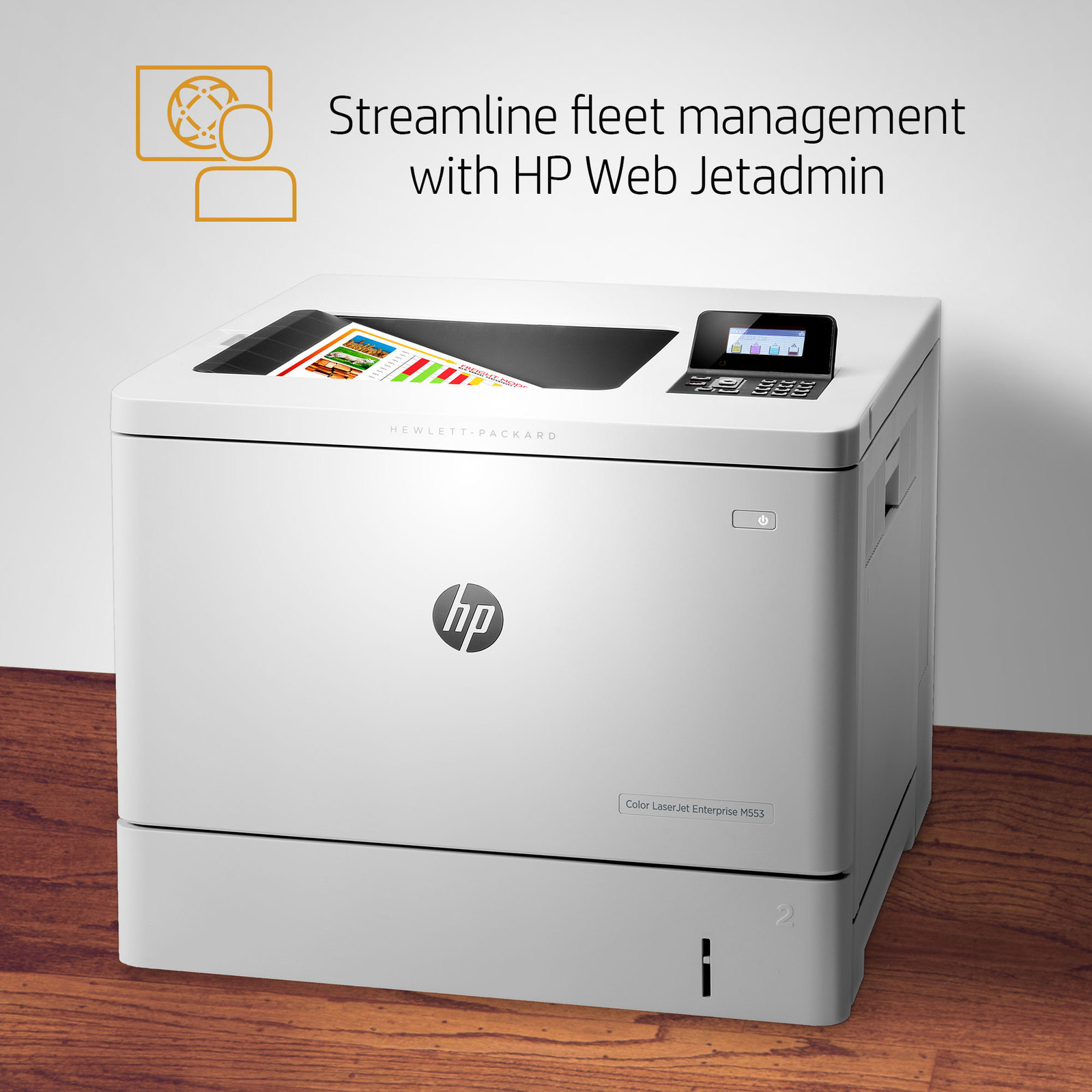 HP Laserjet M553DN B5L25A  Duplex Network Color Printer PLUS extra toner... - $859.99