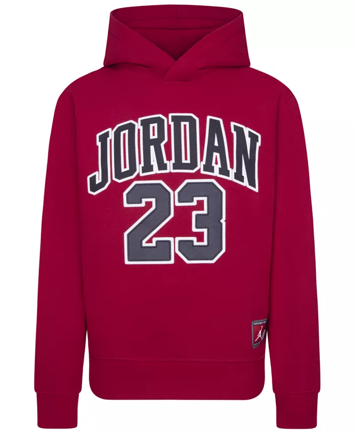 Nike Jordan Boys 23 Fleece Pullover Hoodie Red Medium 95C479-R78 - $55.00