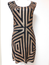 Express Black Bodycon Stretchy Dress with  sequins Small - £19.34 GBP