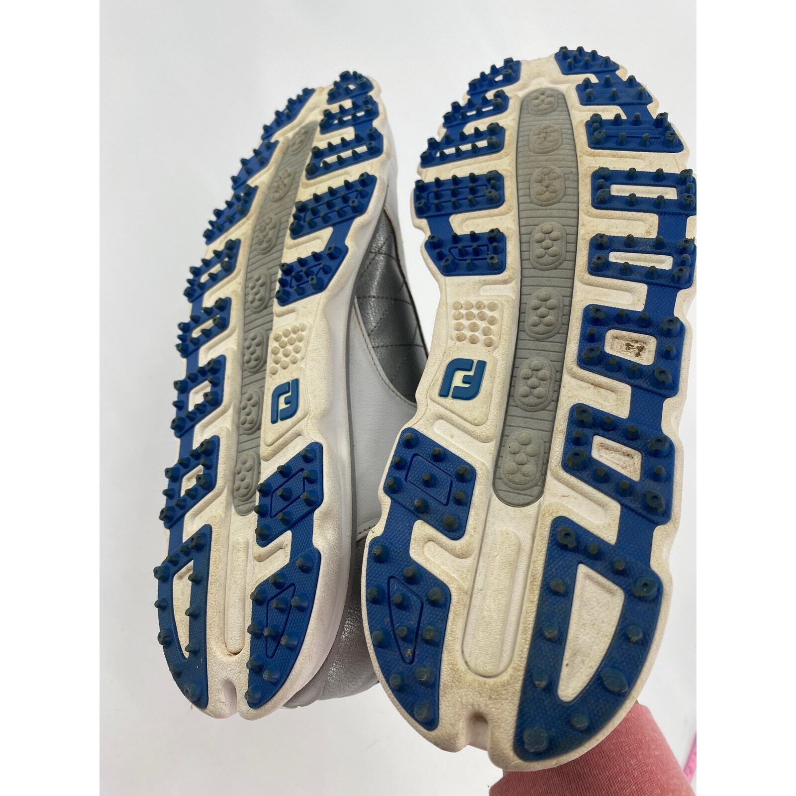 Footjoy Pro SL Men 9.5M White Silver Spikeless Waterproof golf shoes 53266 Item image 5