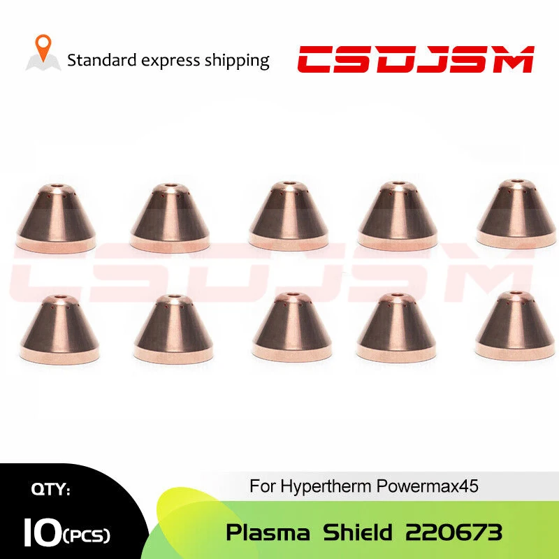 CSDJSM?10pk 220673 Plasma Cutter Shield cap/deflector For Hypertherm Powermax45  - £71.01 GBP