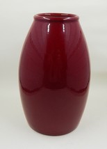 Pier 1 One Scheurich 7-1/2 Oxblood Red Pottery Vase Made in Germany - £27.67 GBP