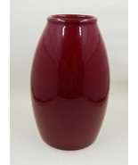 Pier 1 One Scheurich 7-1/2 Oxblood Red Pottery Vase Made in Germany - £27.93 GBP