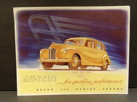 Austin for Sparkling Performance Devon and Dorset Sedans Sales Brochure ... - $67.49