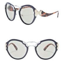 $640 Prada Catwalk Sunglasses Blue 54-25-140 Smoke Lens 100% UV GR8 Gift... - $172.56