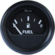 Faria Euro Black 2&quot; Fuel Level Gauge - Metric - £31.57 GBP