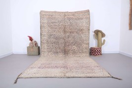 Large pale beni Mguild rug 6.4 FT X 12.5 FT - vintage moroccan rug - handmade tr - £1,124.52 GBP