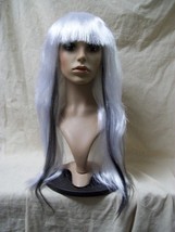 Gothic White Black Chopstix Wig Evil Doll Joker Ghostly Mime Pierrot Ani... - $262.93 MXN