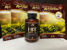 Detox Tea All Organic Healthy Cleansing Formula 4 Weeks Supply +LIFE Capsules - $149.99