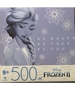 Disney Frozen II Jigsaw Puzzle 500 Piece Elsa Be Brave Be Free Be You - $11.51